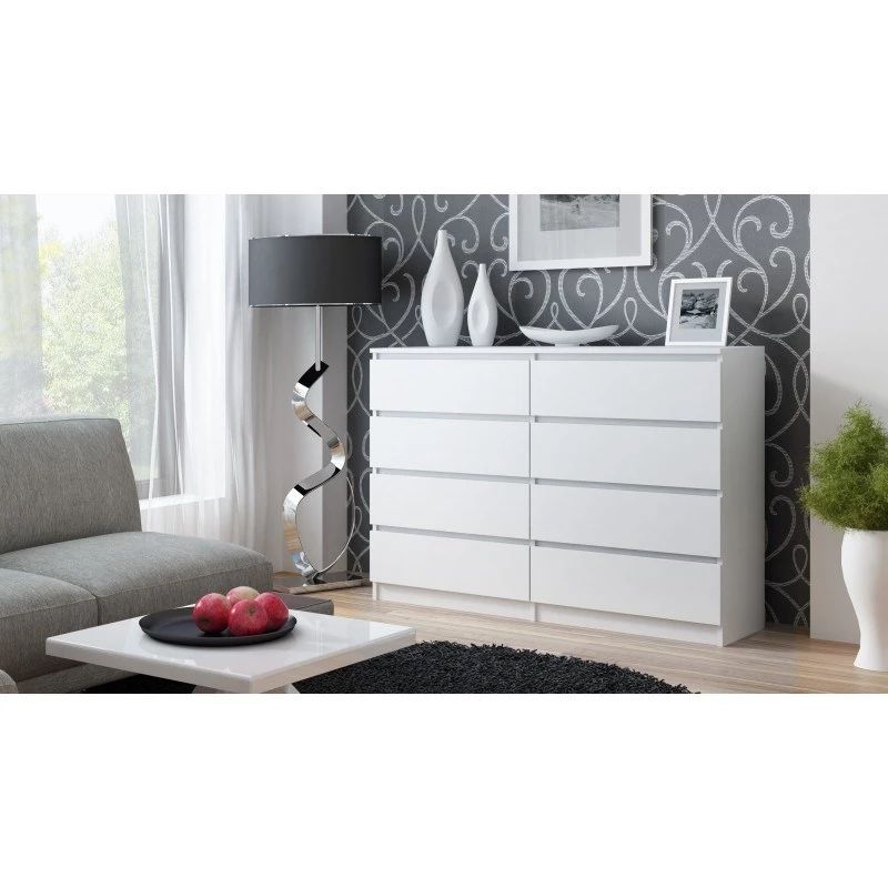 Topeshop M8 140 BIEL Kommode