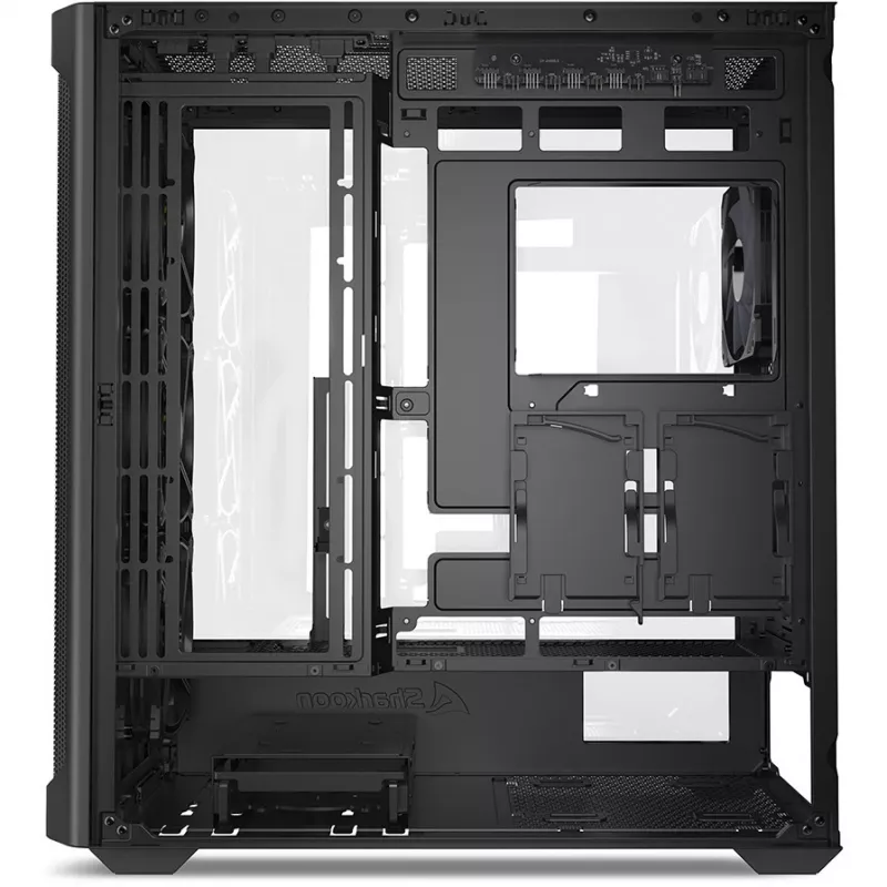 PC-Gehäuse Sharkoon AK4W RGB Streifen Midi Tower Schwarz
