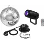 Spiegelkugel-Set EUROLITE 20 cm mit Motor und PST-5 QCL Spot LED