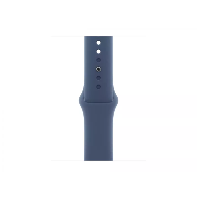 Apple Watch S10 Aluminium Cellular 42mm Silber (Sportarmband Denim) S/M