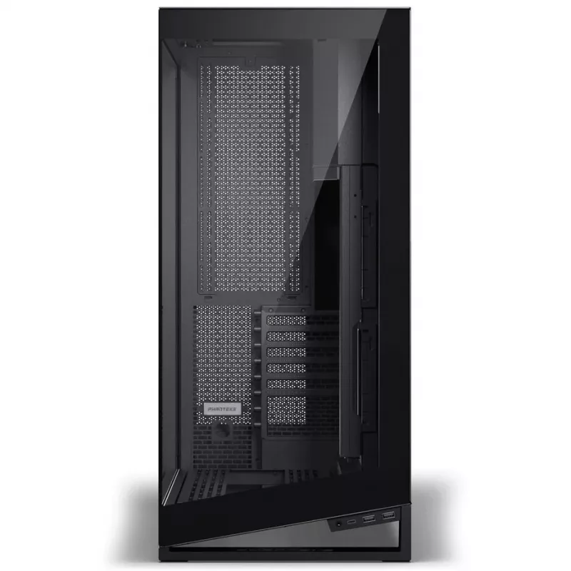 PHANTEKS NV-Series NV9 MK2 PC-Gehäuse, EATX, DRGB, gehärtetes Glas - schwarz & M25 Gen2 PWM D-RGB Lüfter 3er-Pack - Reverse Blade, 140mm, schwarz + DRG