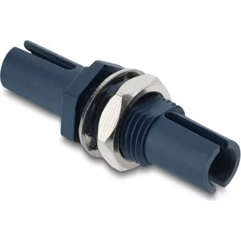 DELOCK Fiber Optic Adapter HFBR 4515Z Simplex Plastic Coupler Blue (Bu > Bu)