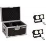 LED Lichtset EUROLITE CBB-2 COB WW 2x mit Case – 2 warmweiße COB-Scheinwerfer, Transportcase