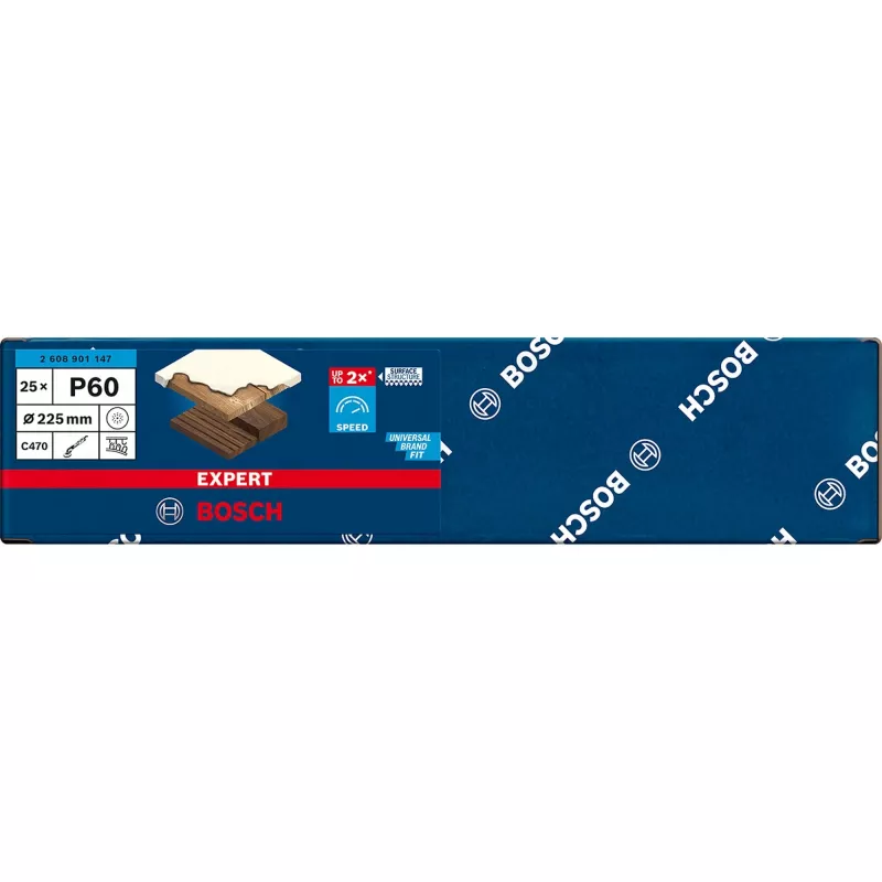 Abrasiv-Trennscheibe Bosch 225 mm EXC470 P 60 Z mit Löchern, Packung mit 25