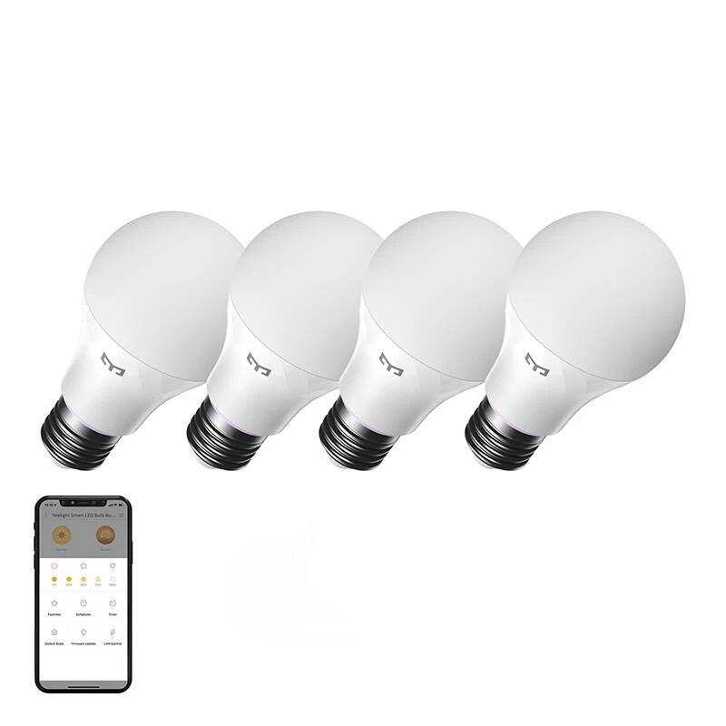 YEELIGHT W4 Smart Bulb WLAN/Bluetooth E27 dimmbar (YLQPD-0012) 4 Stück