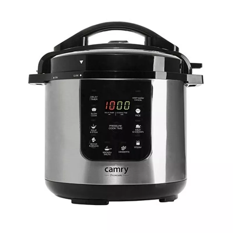 Camry CR 6409 Multikocher 6 L 1000 W Schwarz, Edelstahl
