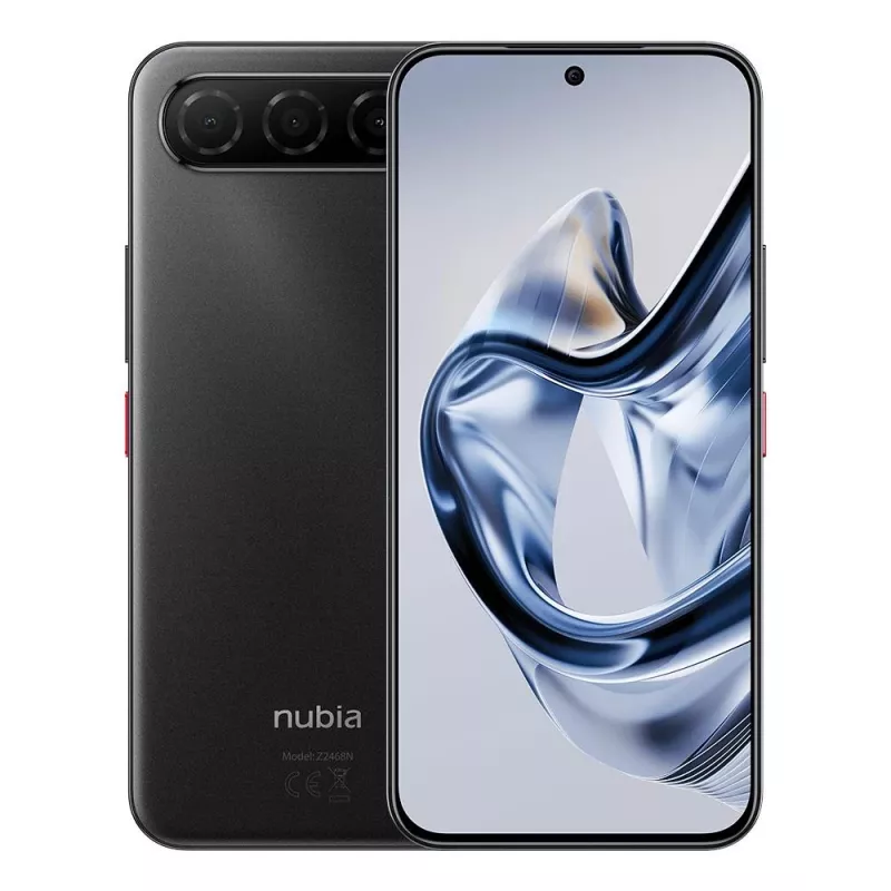 Smartphone NUBIA Air 5G — 6,78 Zoll 1224×2720, Unisoc T8300, 20 GB RAM, 256 GB, 50 MP, 5000 mAh, Dual-SIM, IP68/IP69, Schwarz