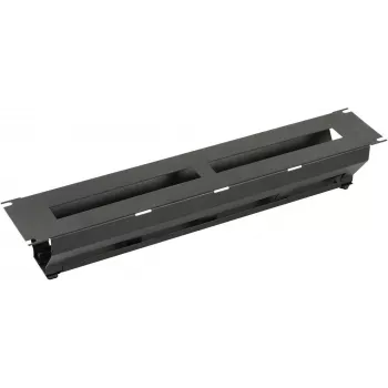 Kabelmanagementpanel LOGON RAO425BL 2U Schwarz 19 Zoll