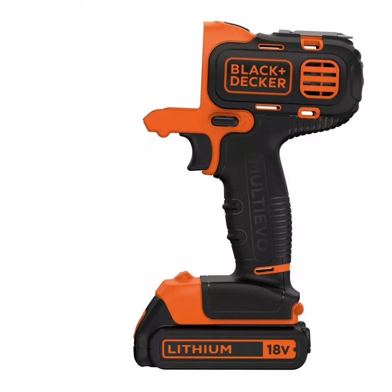 Black & Decker MT218K-QW Oszillierendes Multitool Schwarz, Orange 8500 OPM