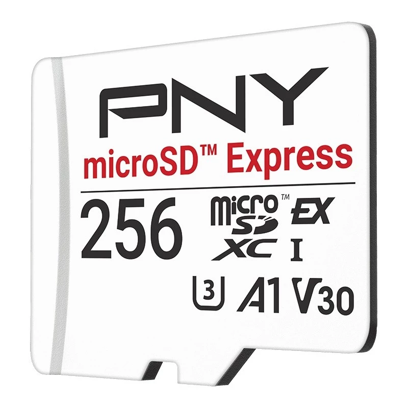 MicroSDXC-Speicherkarte PNY microSD Express 256 GB UHS‑I Lesen 890 MB/s Schreiben 750 MB/s U3 V30