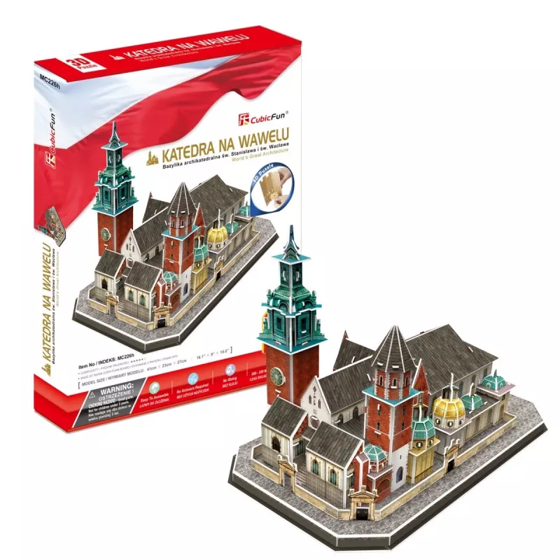 3D Puzzle cubicfun Wawel-Kathedrale – 101 Teile, Modellbausatz