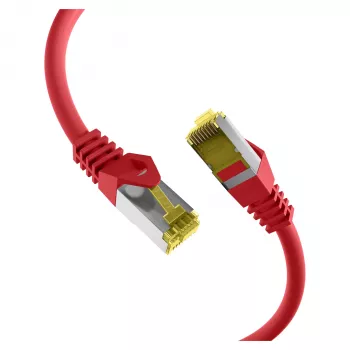 EFB-Elektronik RJ45 Patchkabel Cat.6A S/FTP LSZHCat.7 Rohkabel Rot 0,15 m Hersteller: EFB Elektronik (MK7001.0,15R)