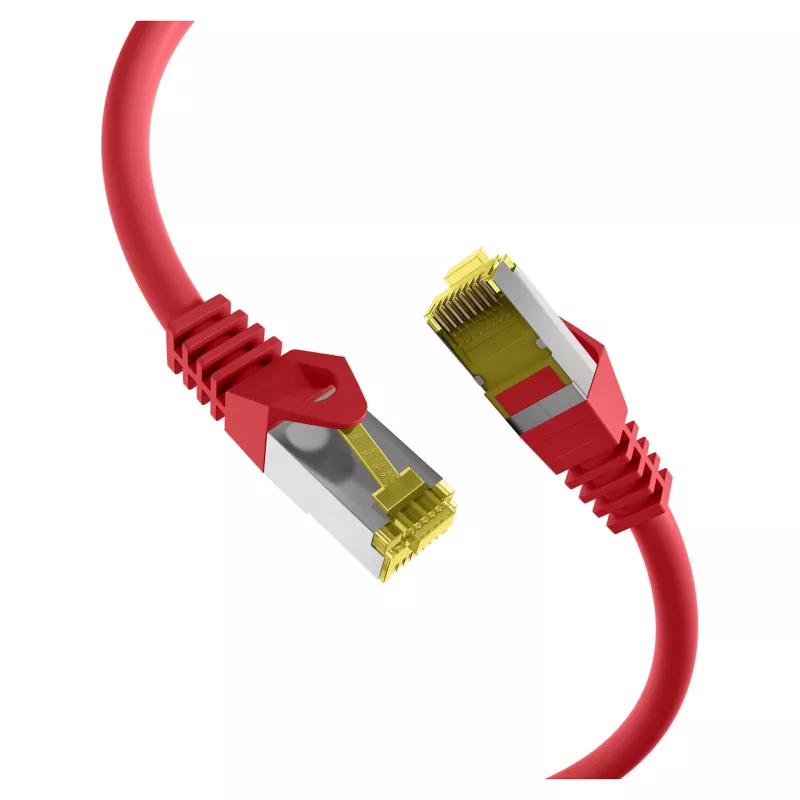 EFB-Elektronik RJ45 Patchkabel Cat.6A S/FTP LSZHCat.7 Rohkabel Rot 0,15 m Hersteller: EFB Elektronik (MK7001.0,15R)