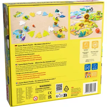 Spiel trifft Puzzle - Wo leben Löwe & Co., Brettspiel