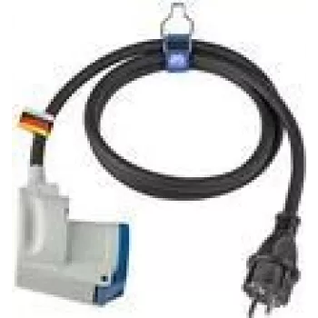 Netzadapterkabel AS Schwabe 61483 Schukostecker auf CEE-Winkelkupplung 230V 16A