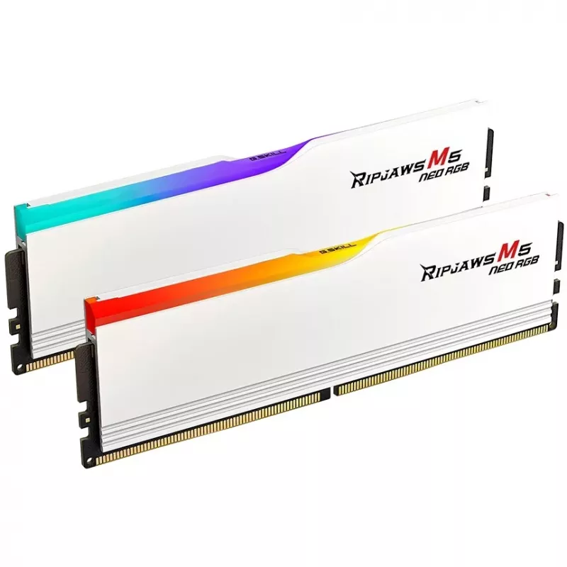 DIMM 64 GB DDR5-6000 (2x 32 GB) Dual-Kit, Arbeitsspeicher Weiß, F5-6000J3040G32GX2-RM5NRW, Ripjaws M5 Neo, AMD EXPO