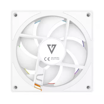 Gehäuselüfter MODECOM VOLCANO LOOP 120 ARGB Reverse Fan Weiß 120 mm, PWM, 400–1400 RPM