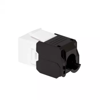 LogiLink NK4066 Keystone Module Flach Schwarz Weiß RJ-45