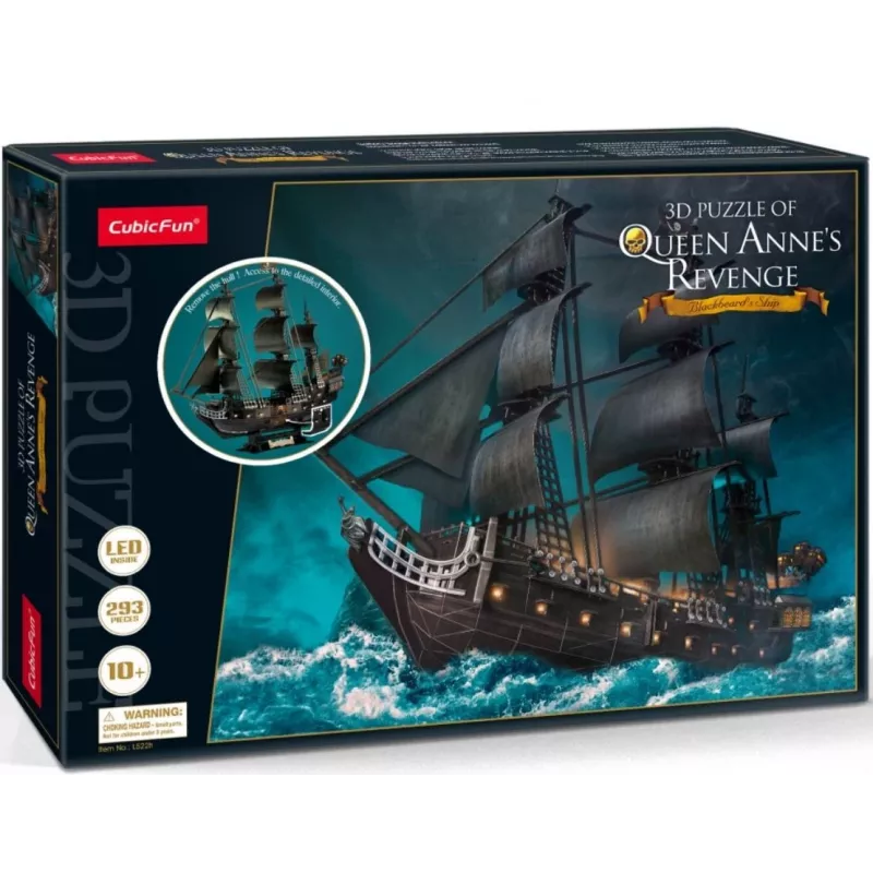 3D LED Puzzle Queen Annes L522H — dekorativer beleuchteter Modellbausatz mit LED-Beleuchtung