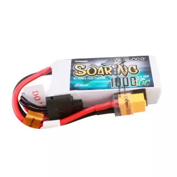 Battery Gens ace Soaring 1000mAh 11,1V 30C 3S1P Lipo Pack