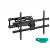Wandhalterung ONKRON M10-B für 42–120 Zoll Fernseher, schwarz – neigbar -13° bis 9°, Auszug 90–600 mm, bis 100 kg, VESA 200×100–1000×600