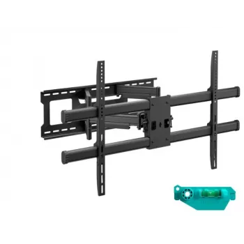 Wandhalterung ONKRON M10-B für 42–120 Zoll Fernseher, schwarz – neigbar -13° bis 9°, Auszug 90–600 mm, bis 100 kg, VESA 200×100–1000×600