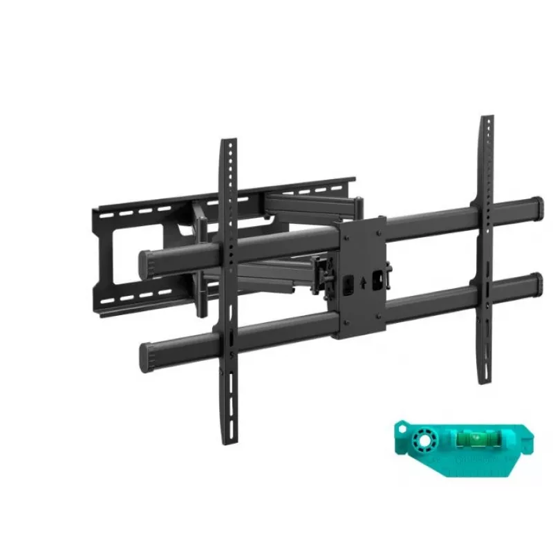 Wandhalterung ONKRON M10-B für 42–120 Zoll Fernseher, schwarz – neigbar -13° bis 9°, Auszug 90–600 mm, bis 100 kg, VESA 200×100–1000×600