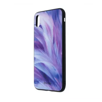 Handyhülle Tellur Cover Glass Print für iPhone XS Max — bedruckte Glas-Rückseite Schutzhülle