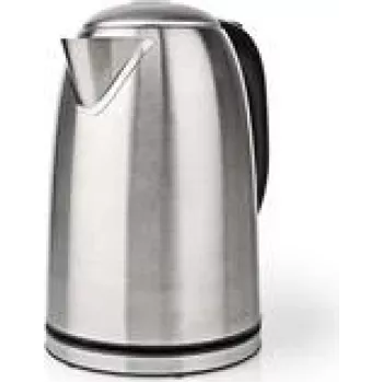 Nedis KAWK350EAL - 1,7 l - 2200 W - Schwarz - Silber - Edelstahl - Wasserstandsanzeige - Filterung (KAWK350EAL)