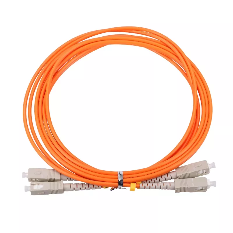 Glasfaserkabel Extralink EX.3692 — FTTH OM2 SC‑SC, 1 m, Vollduplex, rot