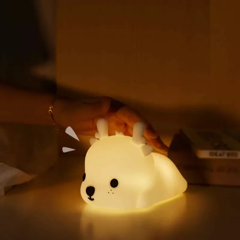 Nachtlicht Tellur TLL441161 Baby Deer LED, sanftes Leuchten, kompakte Nachttischlampe