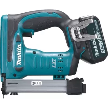 Akku-Tacker DST221RTJ, 18 Volt, Elektrotacker Blau/Schwarz, 2x Lithium-Ionen-Akku 5,0 Ah, in MAKPAC Größe 2