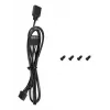 Gehäuselüfter DeepCool FL12 120 mm, PWM, 500–2150 U/min, 55 CFM, 2,82 mmH2O, FDB, Multi-LED, schwarz