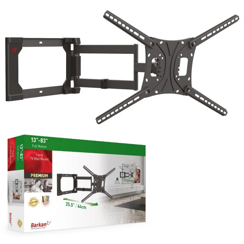 TV-Halterung Barkan Mounting Systems 4400 50 kg 2,03 m Schwarz