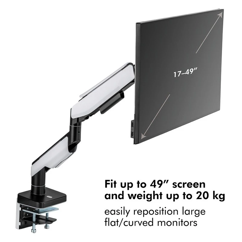 Monitorhalterung, 17-49 Zoll Gaming, Gasfeder