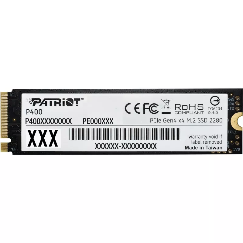 SSD-Festplatte Patriot 500 GB M.2 PCIe Gen4 x4 NVMe 2.0 P400VP500GM28H