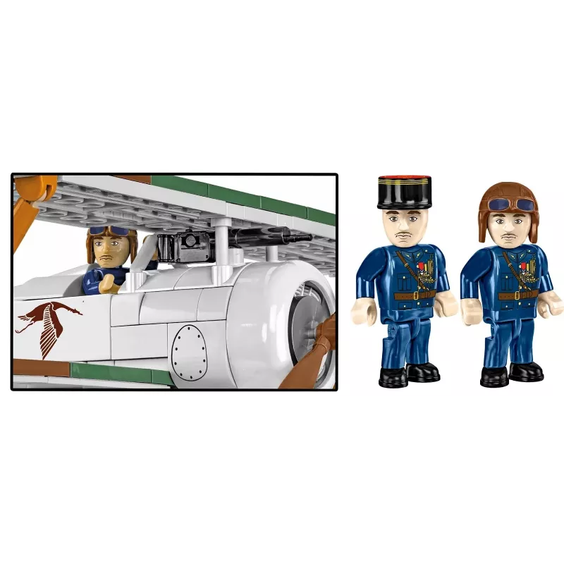 Konstruktionsset Cobi Blocks Nieuport 17 C.1 277 Stück — Modellflugzeug-Bausatz, Sammelbares Steckbaustein-Set