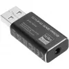 Interner USB-Typ-A-auf-3,5-mm-DAC-Adapter Sharkoon DAC Pro S — 2 V Ausgang, schwarz, kompakt (42 × 17,3 × 9,7 mm)