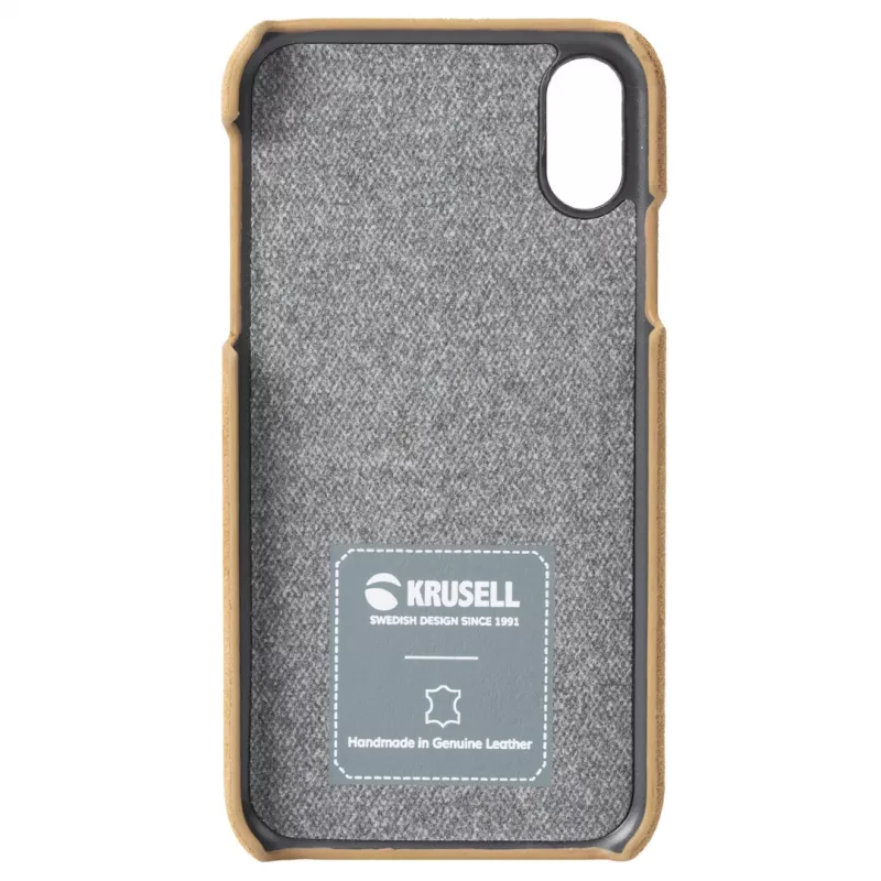 Cover Krusell Broby iPhone XS Max 16,5 cm (6,5 Zoll) Braun