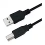ROLINE RM USB 2.0 Kabel, Typ A-B, schwarz, 0,8 m