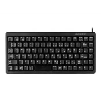 CHERRY Compact , Combo (USB + PS/2), DE Tastatur Office USB + PS/2 QWERTY Schwarz