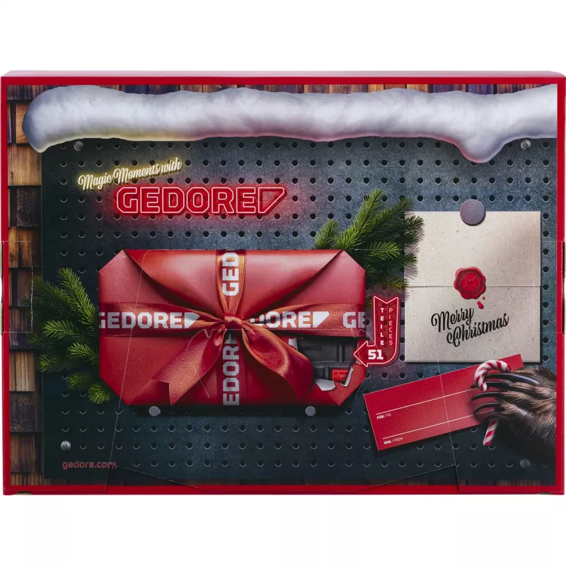 Adventskalender Gedore R33003151 2025 — werkzeugthematischer Kalender, limitiertes Set