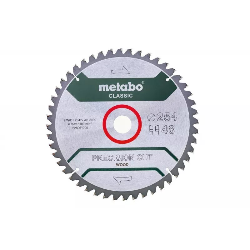 Kreissägeblatt Metabo 628061000 25,4 cm