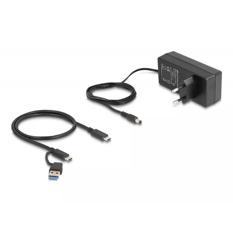USB Hub Delock 64248 5 Gbit/s 2 x Typ-A 2 x Typ-C 1 Schnellladeanschluss
