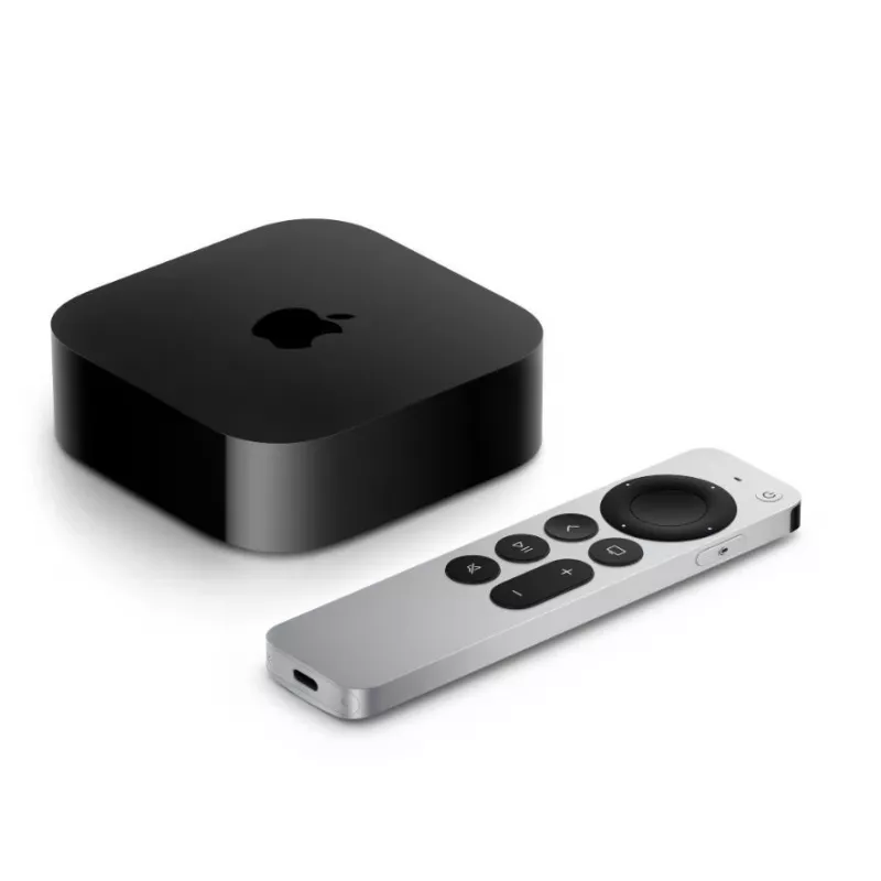 Apple TV 4K Schwarz Silber 128 GB Wi-Fi Ethernet A15 Prozessor