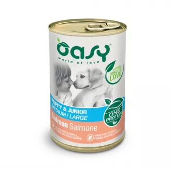 Oasy One Protein Puppy & Junior M/L Lachs 400g