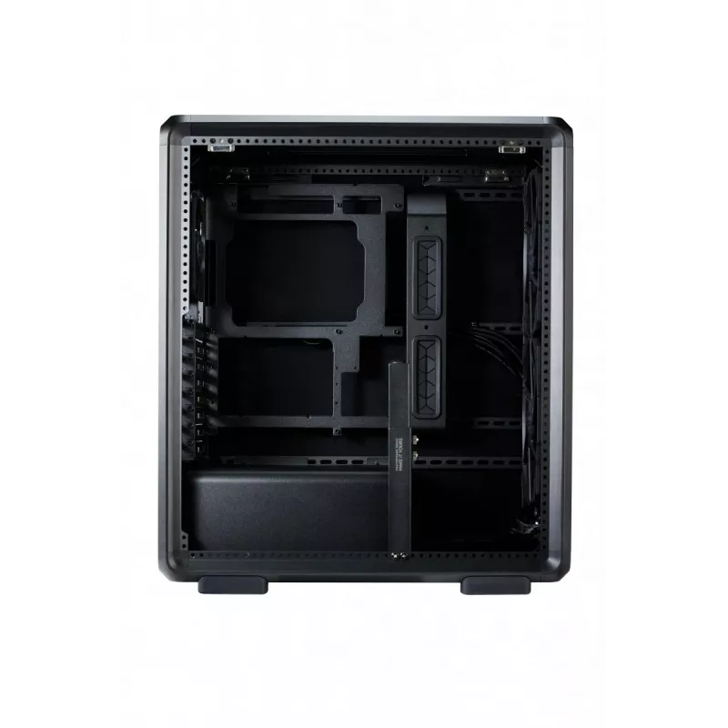 PC Midi Tower Cooler Master MasterFrame 500 Mesh — Schwarz mit transparenter Seite, unterstützt ATX/EATX, 2x200 mm vorne, 1x120 mm hinten