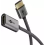 Ultra High-Speed HDMI-Flexiadapter, Kabel schwarz/gold