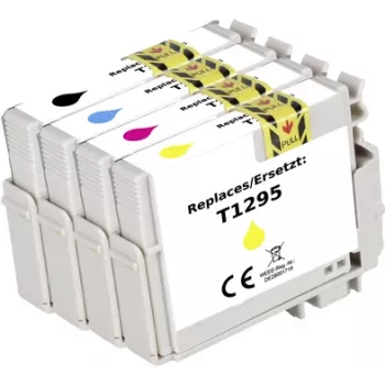 Renkforce Tinten-Kombipack ersetzt Epson T1295 (C13T129540) kompatibel Schwarz, Cyan, Magenta, Gelb RF-I-T1291-4BKCMY4PK RF-5718864 (RF-5718864)