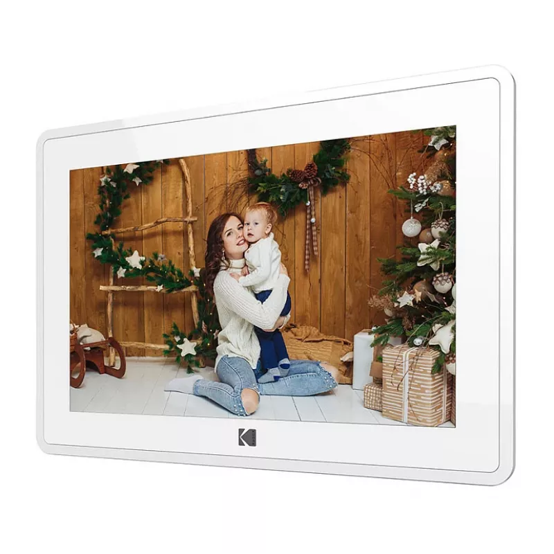 Digitaler Bilderrahmen Kodak RCF-106 10 Zoll Weiß — 10-Zoll-Display, digitaler Diashow-Rahmen